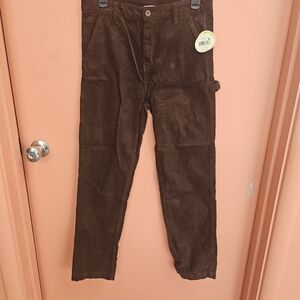 NWT Colorful Planet Boys Size XL(14/16) Brown Corduroy Pants 100% Cotton